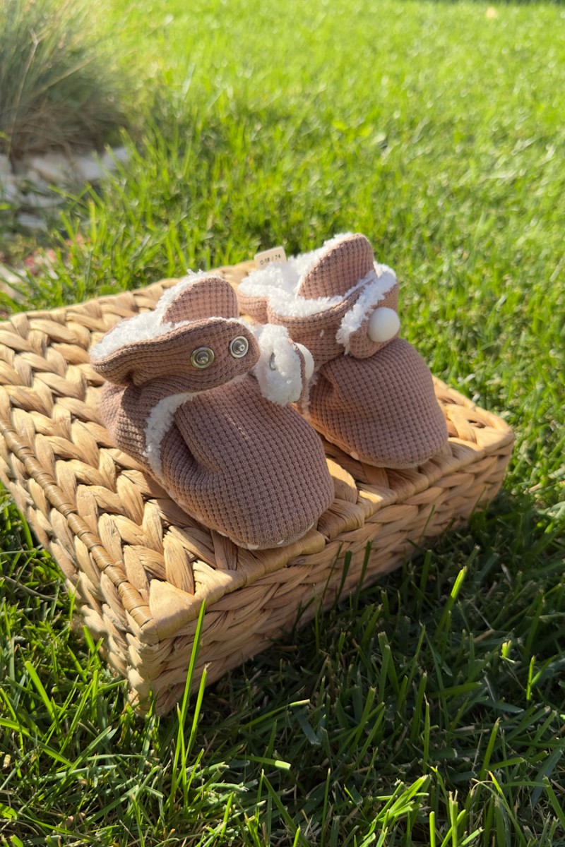 WAFFLE KUMAŞ KAYDIRMAZ TABANLI PATİK 
