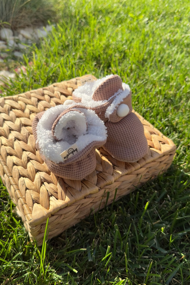 WAFFLE KUMAŞ KAYDIRMAZ TABANLI PATİK 