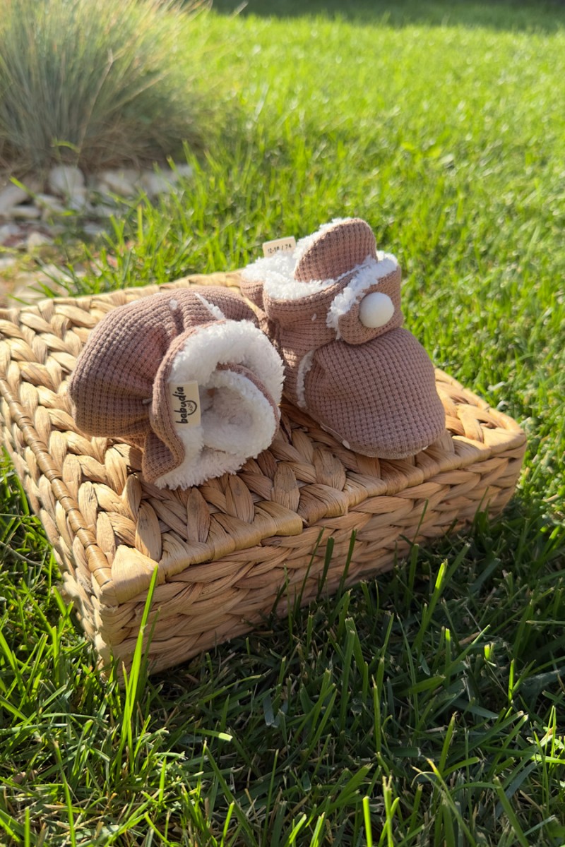 WAFFLE KUMAŞ KAYDIRMAZ TABANLI PATİK 