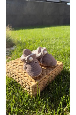 WAFFLE KUMAŞ KAYDIRMAZ TABANLI PATİK 