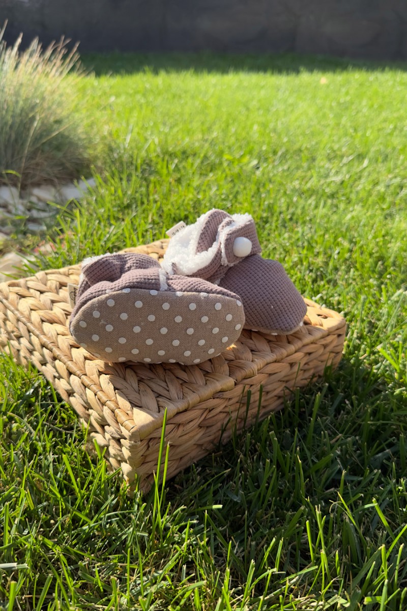 WAFFLE KUMAŞ KAYDIRMAZ TABANLI PATİK 