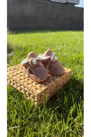 WAFFLE KUMAŞ KAYDIRMAZ TABANLI PATİK 