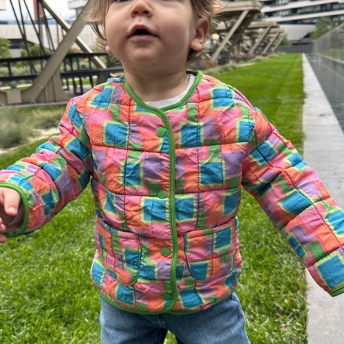 Mevsimlik Renkli Kapitone Mont