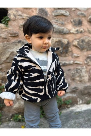 İçi Beyaz Polar Peluş Mont