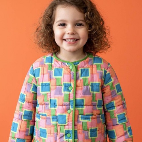 Mevsimlik Renkli Kapitone Mont